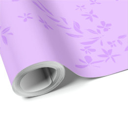 Garlands Lilac Wrapping Paper
