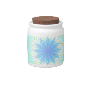 Garlands of daisies candy jar