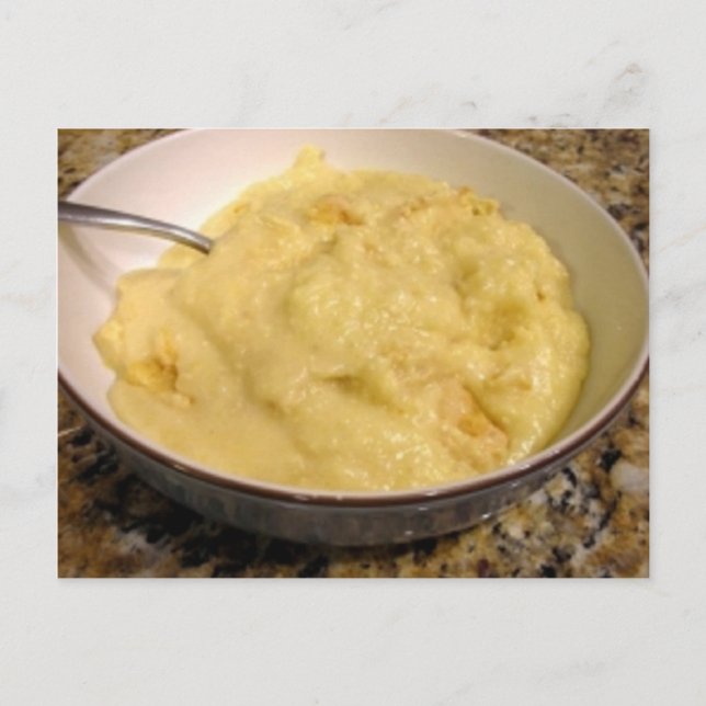 Garlic and Cheese Grits Recipe Postcard (Front)
