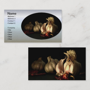 Garlic and Chili Pepper Spices Business Card