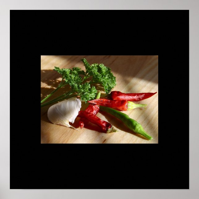 Garlic and Pepper Poster (Front)