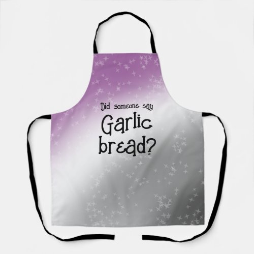 Garlic bread Ace pride glitter Apron