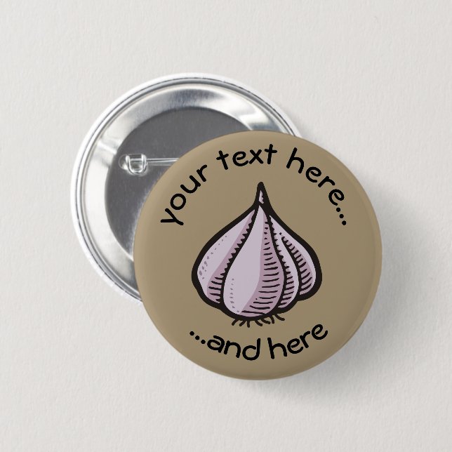 Garlic Bulb Button (Front & Back)