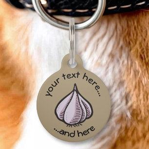 Garlic Bulb Pet ID Tag