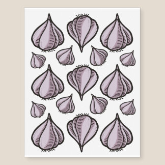 Garlic Bulb Temporary Tattoos