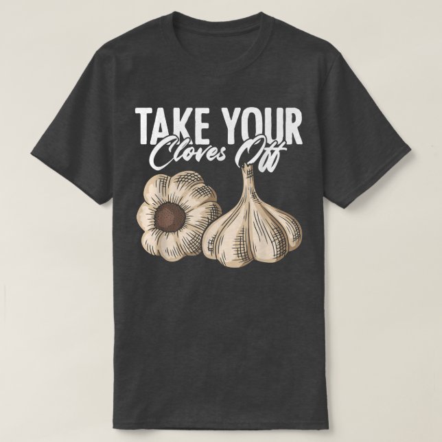 Garlic Bulbous Plant for Vegetarian Garlic Lover M T-Shirt (Design Front)