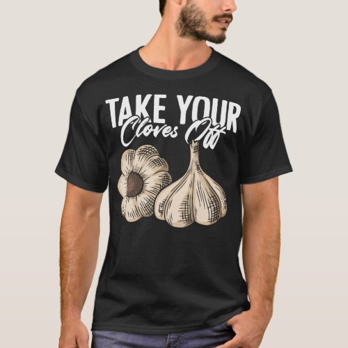 Garlic Bulbous Plant for Vegetarian Garlic Lover T_Shirt