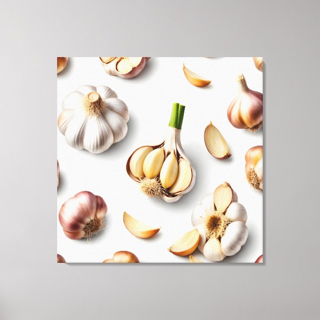 garlic canvas print (Front)