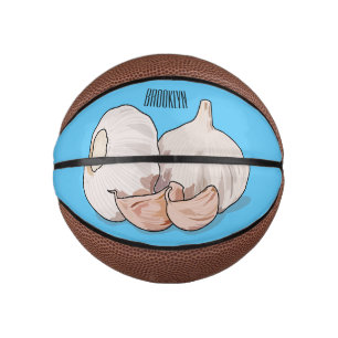 Garlic cartoon illustration   mini basketball