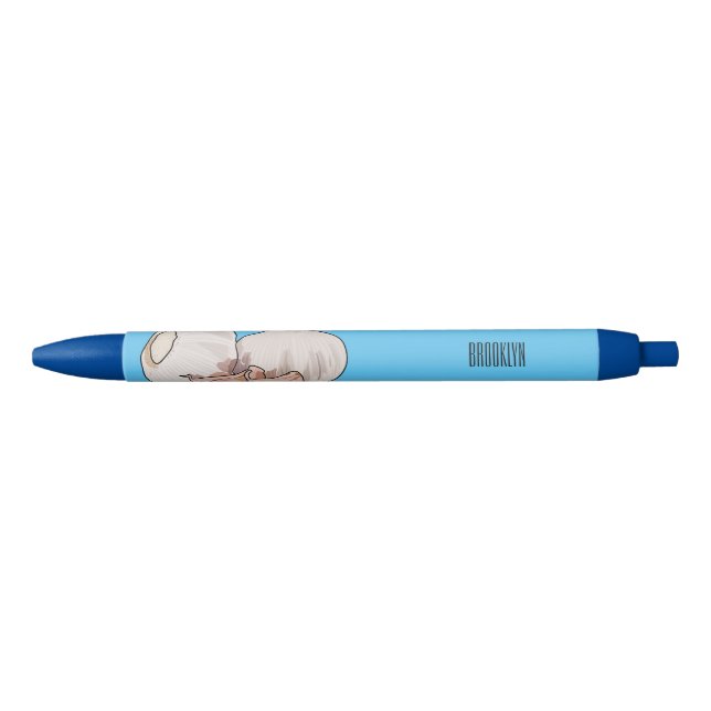 Garlic cartoon illustration   pen (Front)