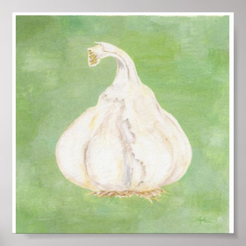 Garlic Clove Painting print