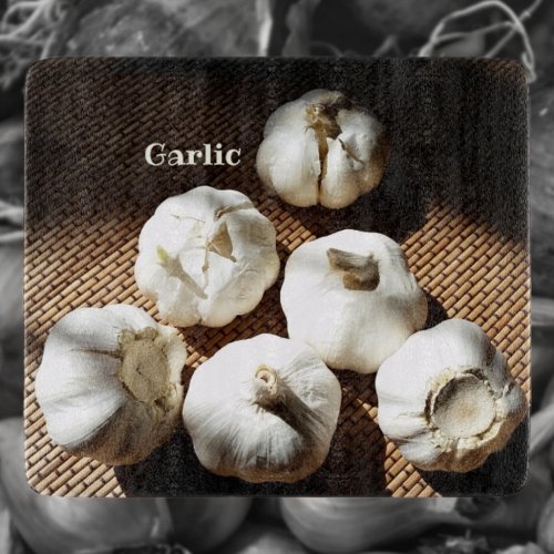 Garlic Cloves Culinary Customizable Cutting Board