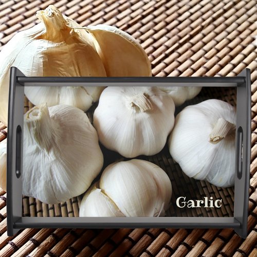 Garlic Cloves Photographic Culinary Serving Tray