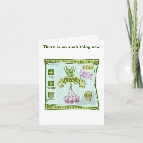 Garlic Cloves Vegetable garden Card