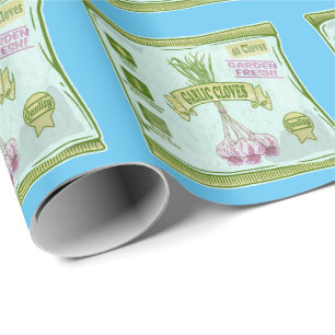 Garlic Cloves Vegetable garden Wrapping Paper
