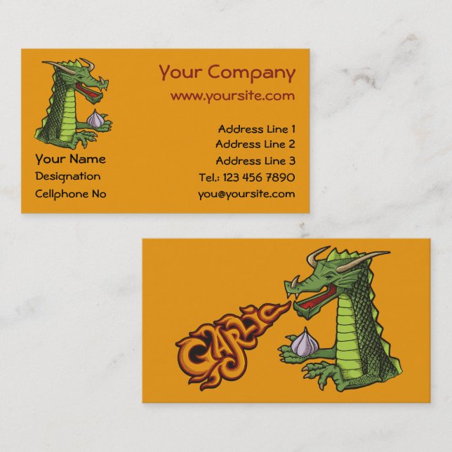 Garlic Dragon Business Card (Front/Back)