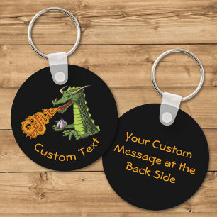 Garlic Dragon Keychain