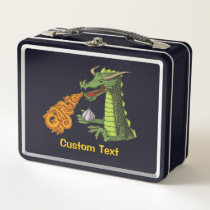 Garlic Dragon Metal Lunch Box