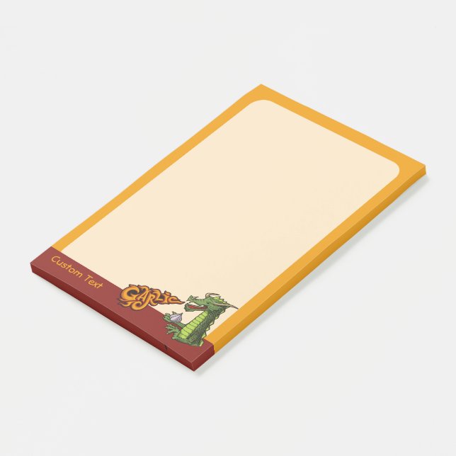 Garlic Dragon Post-it Notes (Angled)