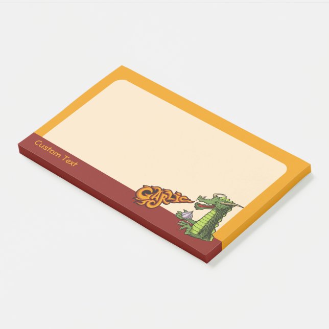 Garlic Dragon Post-it Notes (Angled)