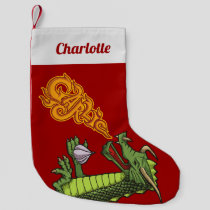 Garlic Dragon Small Christmas Stocking