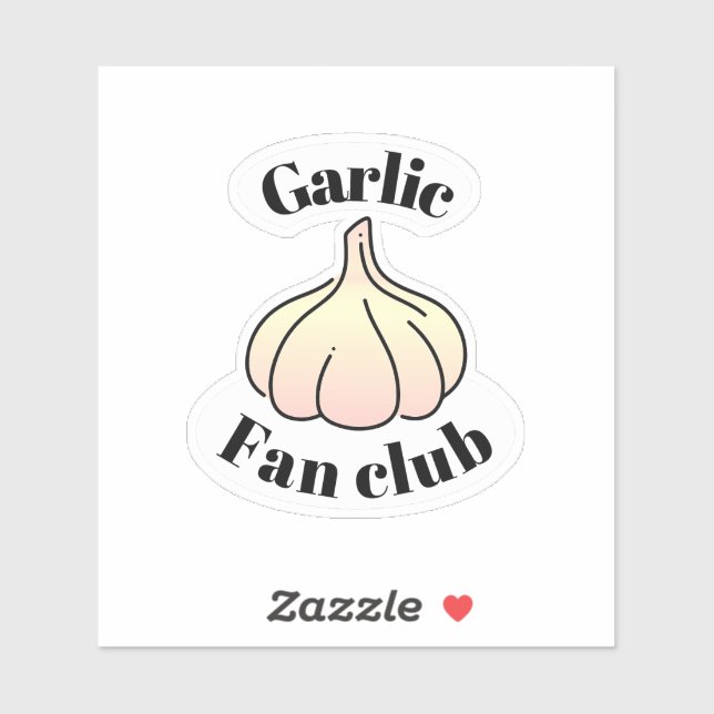 Garlic Fan Club Sticker (Sheet)