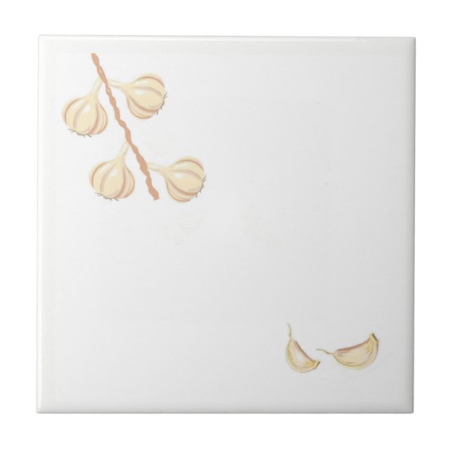 Garlic Flavour Ceramic Tile (Front)