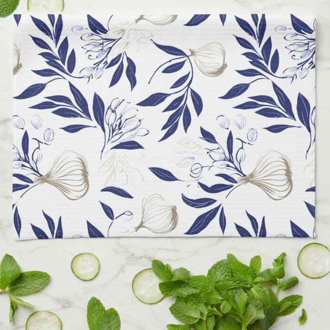 Garlic Glamor - Tea Towel (Folded)