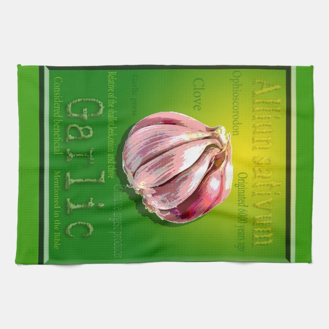 Garlic kitchen towel (Horizontal)