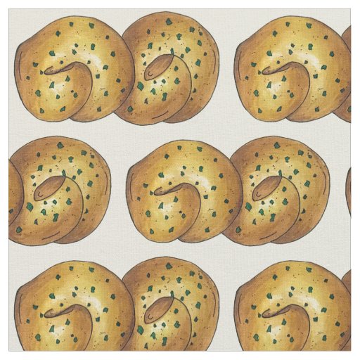 Garlic Knots Bread Italian Restaurant Food Foodie Fabric