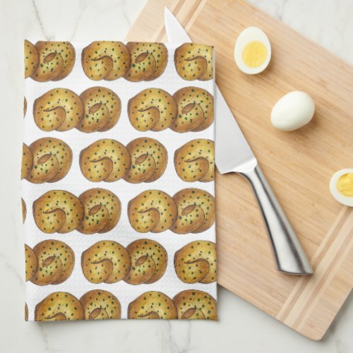 Garlic Knots Bread Roll Italian Food Cooking Chef Kitchen Towel