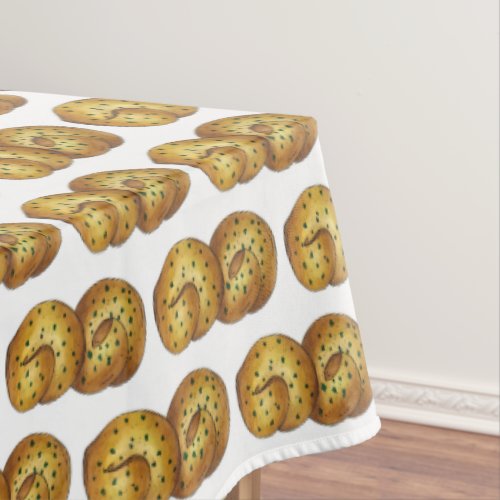 Garlic Knots Bread Roll Italian Food Restaurant Tablecloth