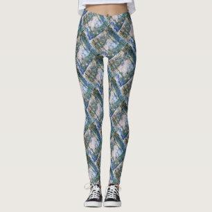 Garlic Lilies Water Lilies Fine Art Spoof Leggings