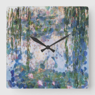 Garlic Lilies Water Lilies Fine Art Spoof Square Wall Clock