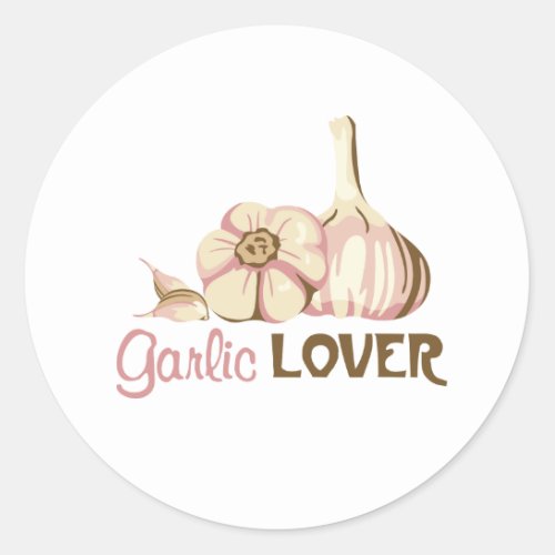 Garlic Lover Classic Round Sticker