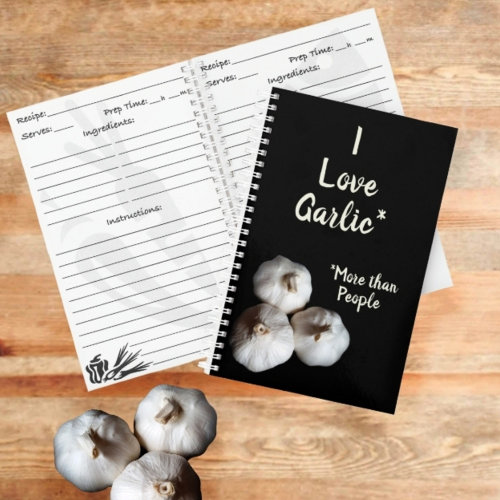 Garlic Lover Fun Culinary Photographic Recipe Notebook