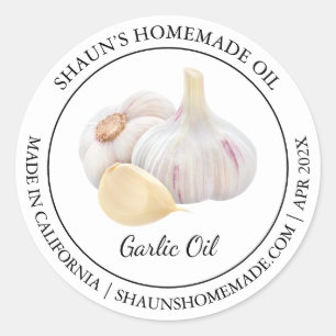 Garlic Oil Modern label