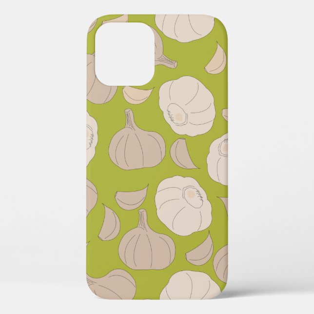 Garlic Pattern - Garlic Cloves & Bulb Case-Mate iPhone Case (Back)