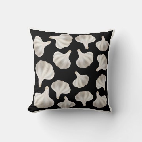 Garlic pattern throw pillow