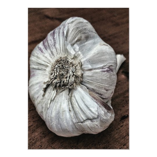 Garlic photo card