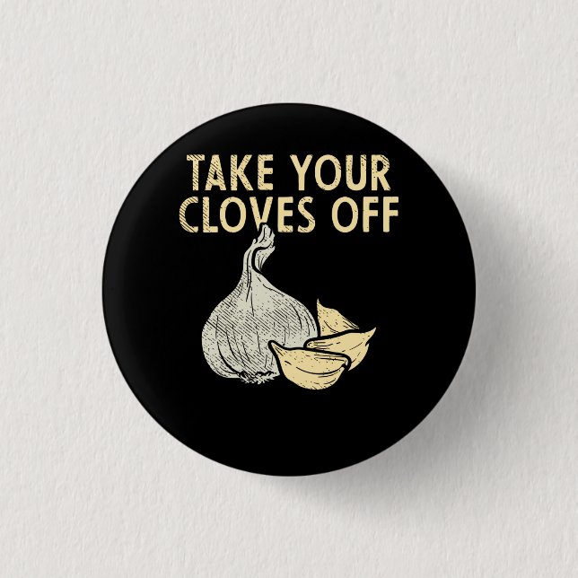 Garlic Plant Button (Front)