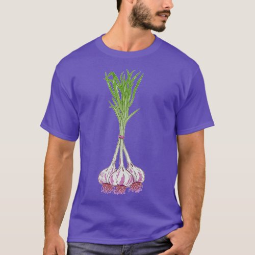 Garlic plants T_Shirt