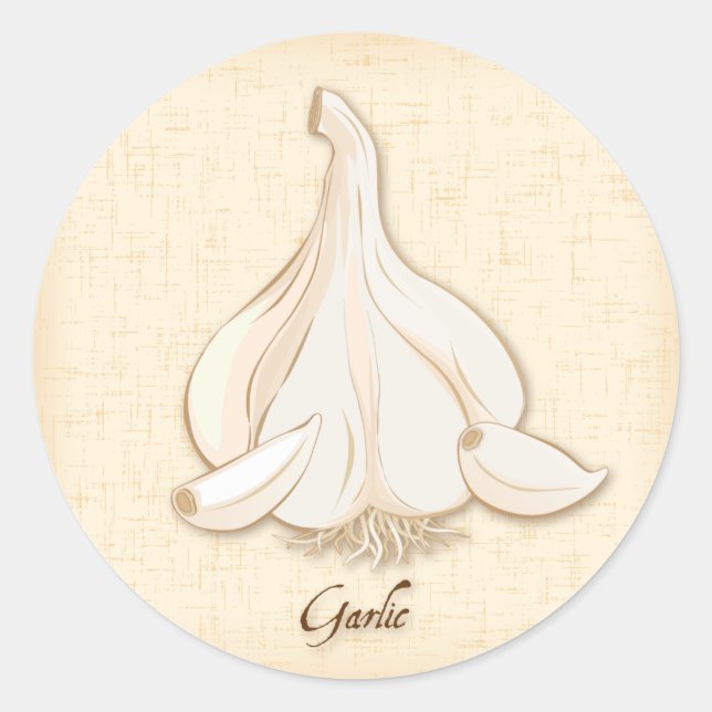 Garlic Round Sticker (Front)