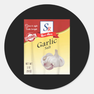 Garlic Sce Condiment Costume Holiday Sce Group Cos Classic Round Sticker