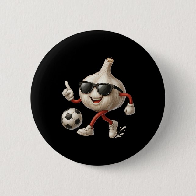 Garlic Soccer  Button (Front)