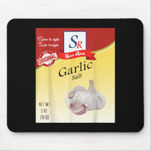 Garlic Spice Condiment Costume Holiday Spice Group Mouse Pad