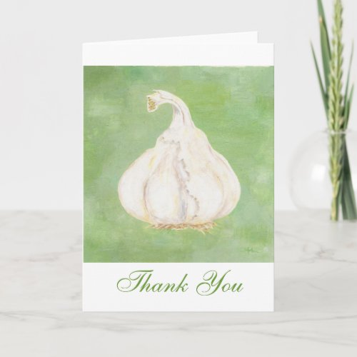 Garlic Thank You notecard