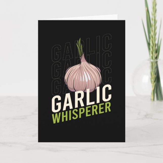 Garlic Whisperer Garlic Vegetable Cook Card (Front)