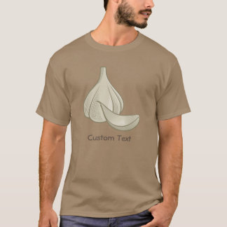 Garlic Woodcut Icon T-Shirt