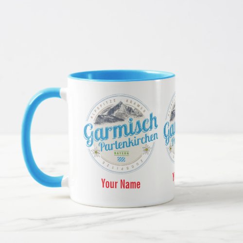 Garmisch Partenkirchen Bavaria Vintage Alps Mug